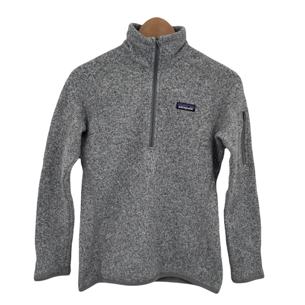 Patagonia Better Sweater Knit Fleece 1/4 Zip XS Gray Women's Pullover Minimalist